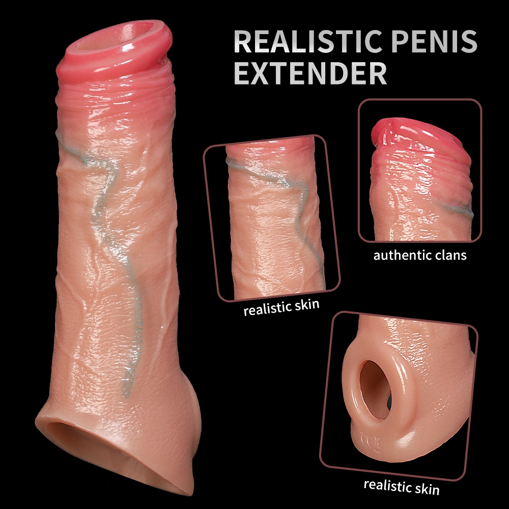 Realistische dubbele laag silicaat-dildo Realistische simulatie beginner-dildo, geschikt voor G-punt en anale stimulatie Zacht penisspeelgoed, geschikt voor mannen LM-D832