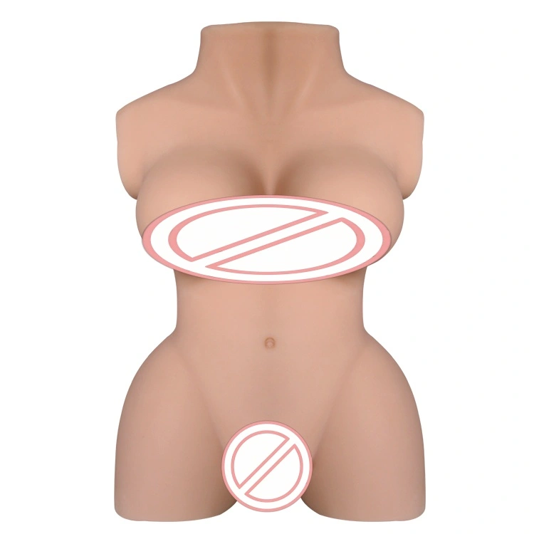 Realistisk simuleret intim del modelleret solid halvkrop intelligent TPE dukke mandlig masturbator vandtæt hul vagina/anus voksen情趣用品-BJD-A015-J