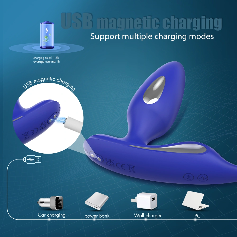 Oplaadbare afstandsbediening anale vibrator anale plug prostaatmassageapparaat sexspeelgoed voor mannen monster HXR IPX7 waterdicht S-S426