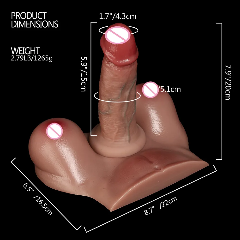 Mannelijke zachte silica gel penis dildo zuigkraanvrouwelijke handmatige masturbator - draagbare realistische volwassen speelgoed China - LM - A328 - 2