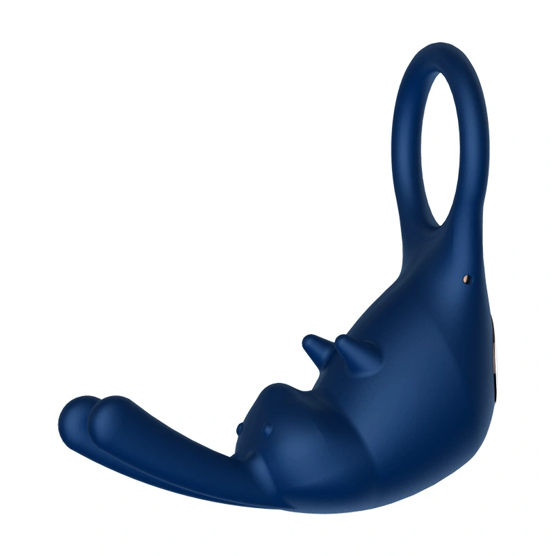 Verkoopsuccesvolle mannelijke siliconen waterdichte trillende vertragende ejaculatiecontrole volwassen vibrator spermlock ring HXR-XTD078-C-2