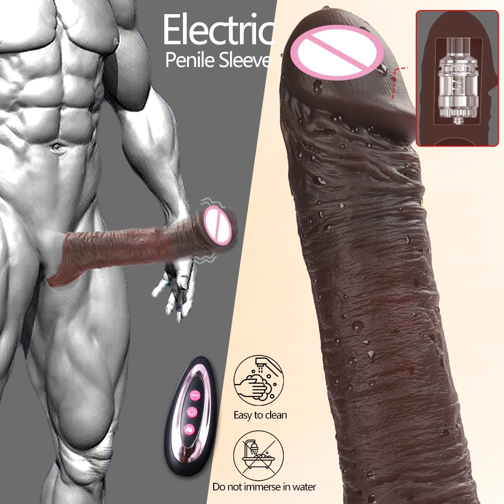 Uitgebreide en versterkte kristalgranulaat vibrerende silicone wasbare condoom Mannen herbruikbare condoom LM-CT614-2