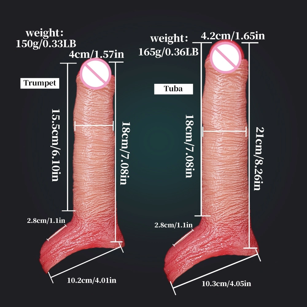 Realistische gesimuleerde dildo, echte huidtextuur, dikke vloeibare silica, met sterke zuignap, volwassen erotische producten, geschikt voor koppels LM-D812