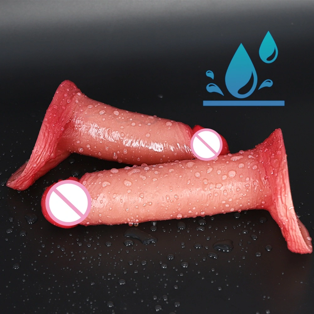 Hoogwaardig dames Romeinse keizer volwassen speelgoed siliconen dildo vibrator met afstandsbediening, gemaakt van siliconen LM-D813
