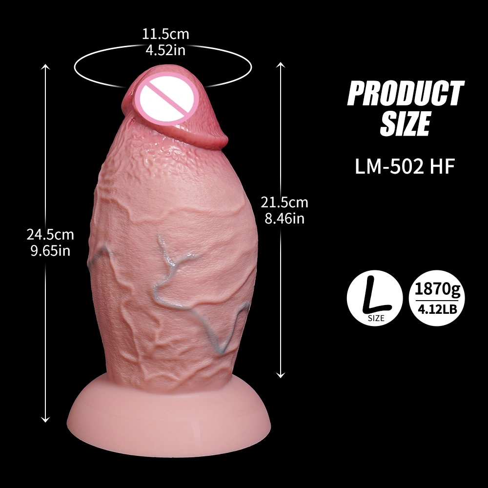 Uusin dildoi Lesbo pieni pitkä penis Käsinbetonattu metallidildoi Mini-monsterdildoi-malli Tavallinen dildoi Naisille-LM-B502-9-L