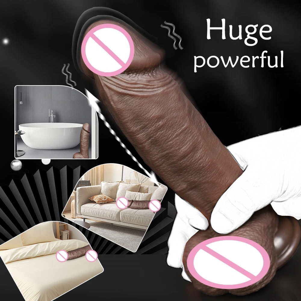 Antpop realistische oplaadbare waterdichte milieuvriendelijke draagbare grote trillende roterende vibrator zuignap voor vrouwen LM-A207-3