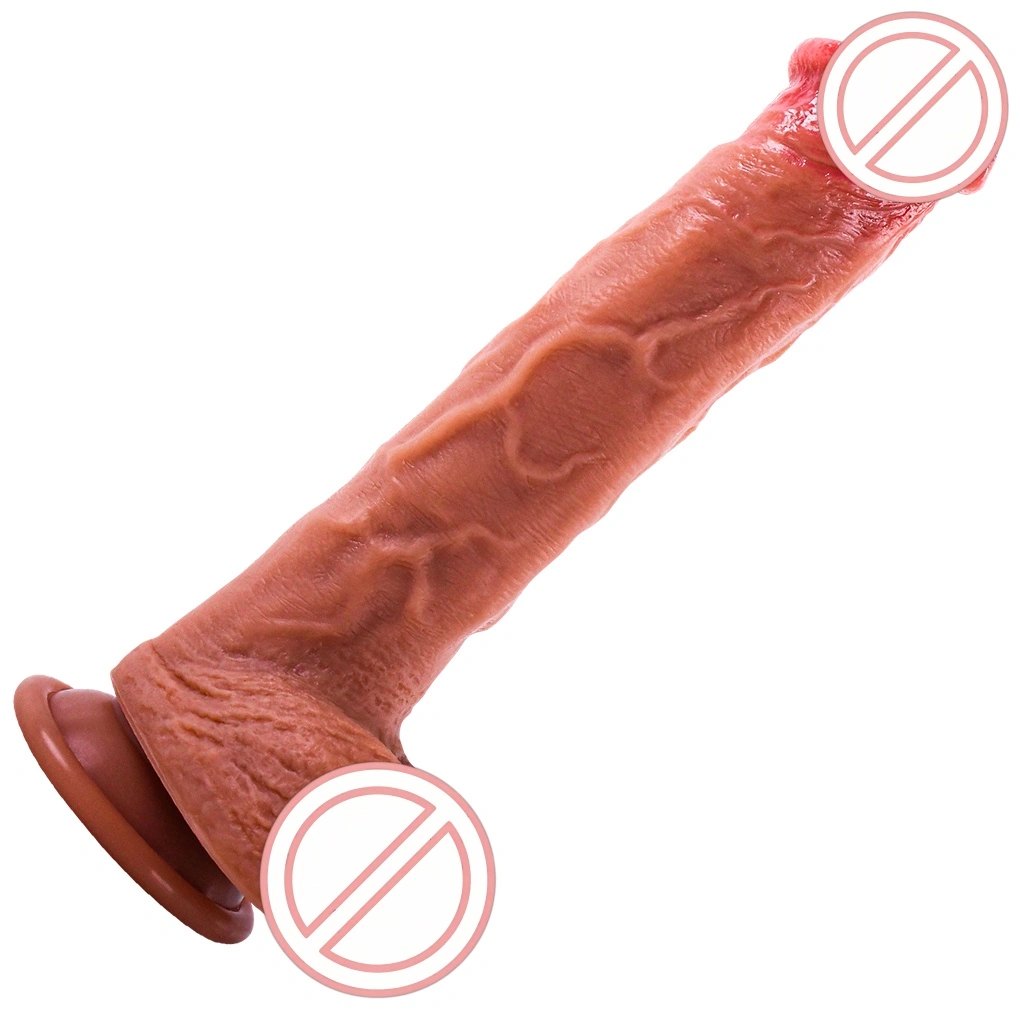 Ohjattava silikoni-penis kestava ja todellinen nestesilikoni 100% vesivaroitusvapaa dildoo naisten itsetyydytyslaite seksilelu-BJD-E005