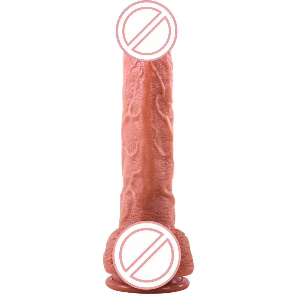 Ohjattava silikoni-penis kestava ja todellinen nestesilikoni 100% vesivaroitusvapaa dildoo naisten itsetyydytyslaite seksilelu-BJD-E005