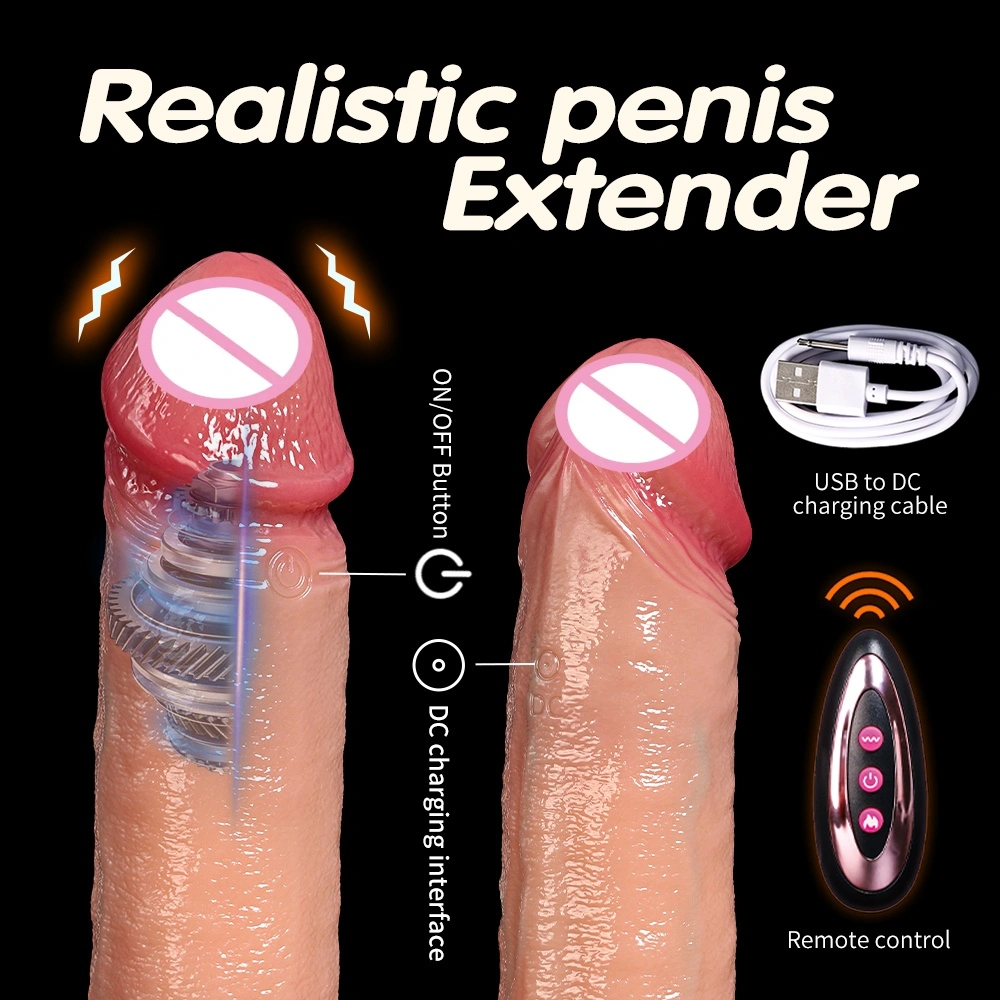 Silicone peniskous voor mannen, verlengd en versterkt, hol, vertragend, naadloos nagebootste peniskous - LM-CT601-1-M