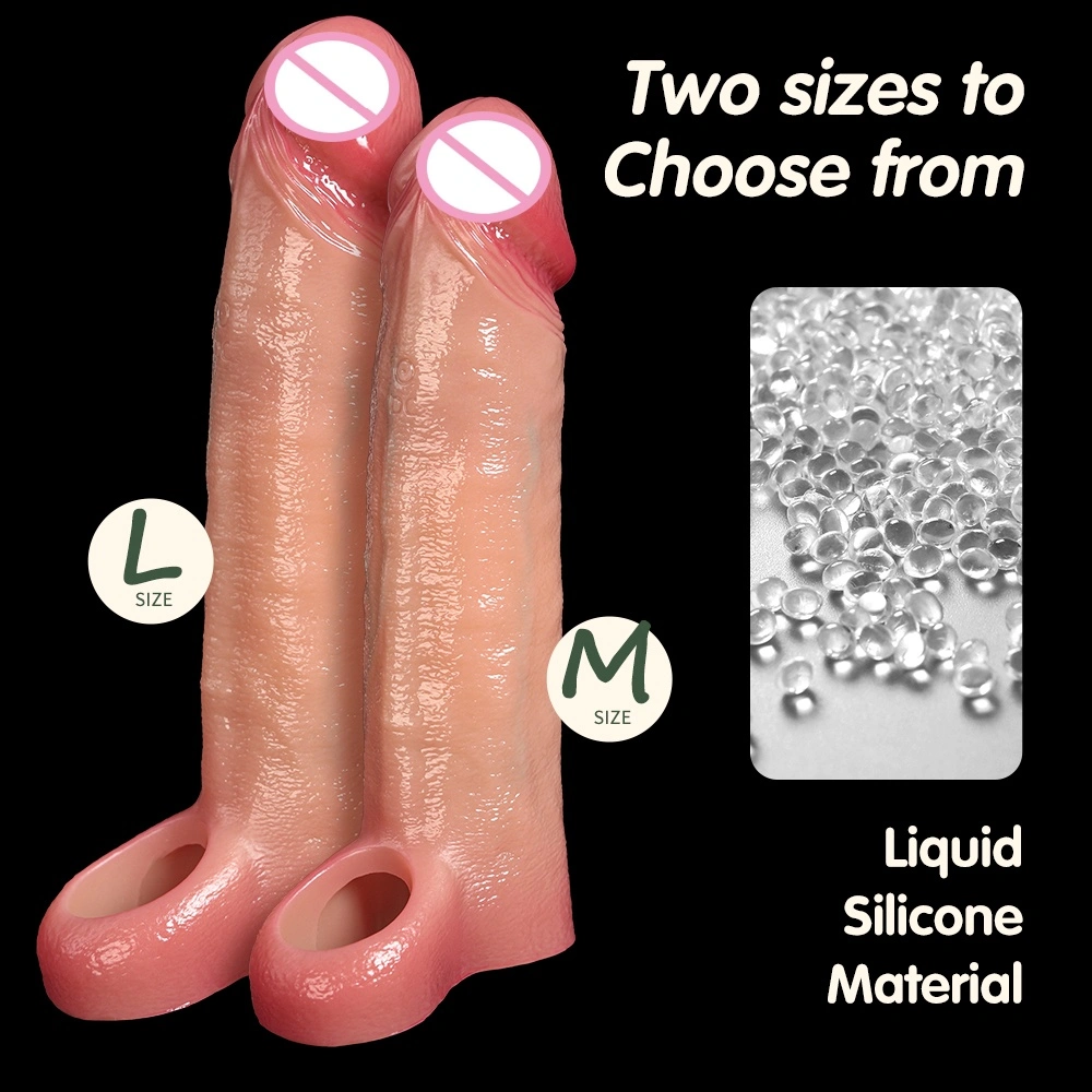 De hoogwaardige zachte oppervlakte ontworpen door Chinese fabrikanten biedt maximale comfort, realistische natuurlijke huidstructuur, simulatief dildo LM-CT601-2-L