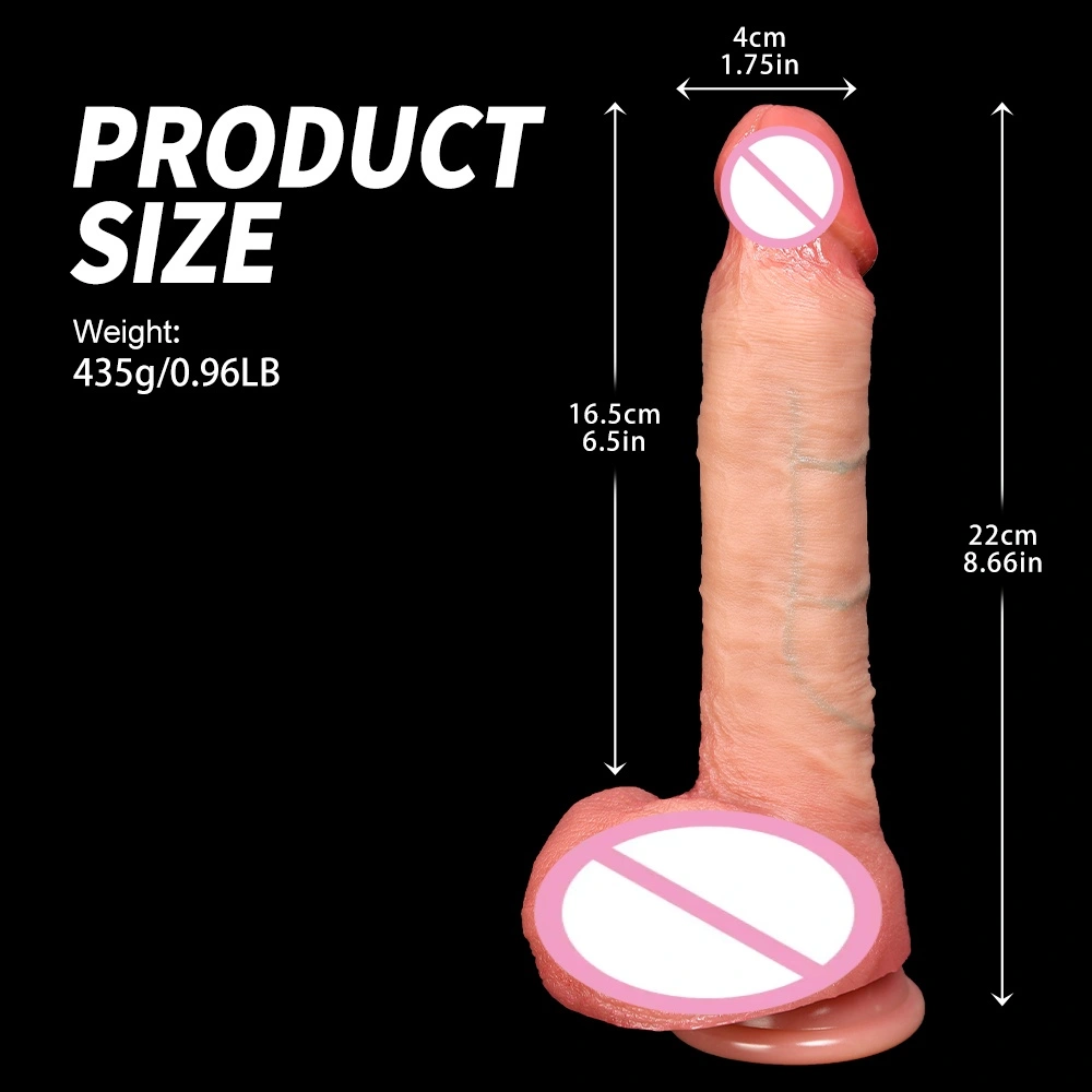 Groothandel vrouwenachtige kunstmatige penis grote dildo zacht waterdicht milieu vriendelijk volwassen speelgoed LM-A314-2