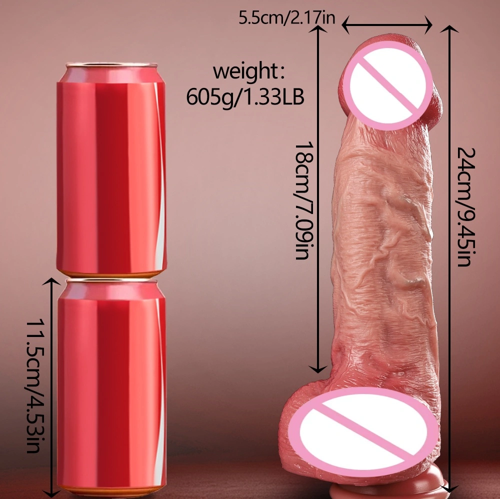 Realistische vibrerende dildo met uitrek- en vibratiemogelijkheden, wiebelende en verwarmende stimulatie, sterke zuignap, grote dildo voor vrouwen LM-A312-5