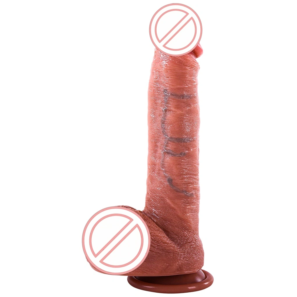 Ympäristöystävällinen kaksifunktioinen pehmeä seksuaalinen dildo, ihmisen kehon mekaniikan mukainen suunnittelu, todellinen ja todellinen, 100% vesivastaista, 480 g, naisen itsetyydytys aikuisten lelu BJD-E011