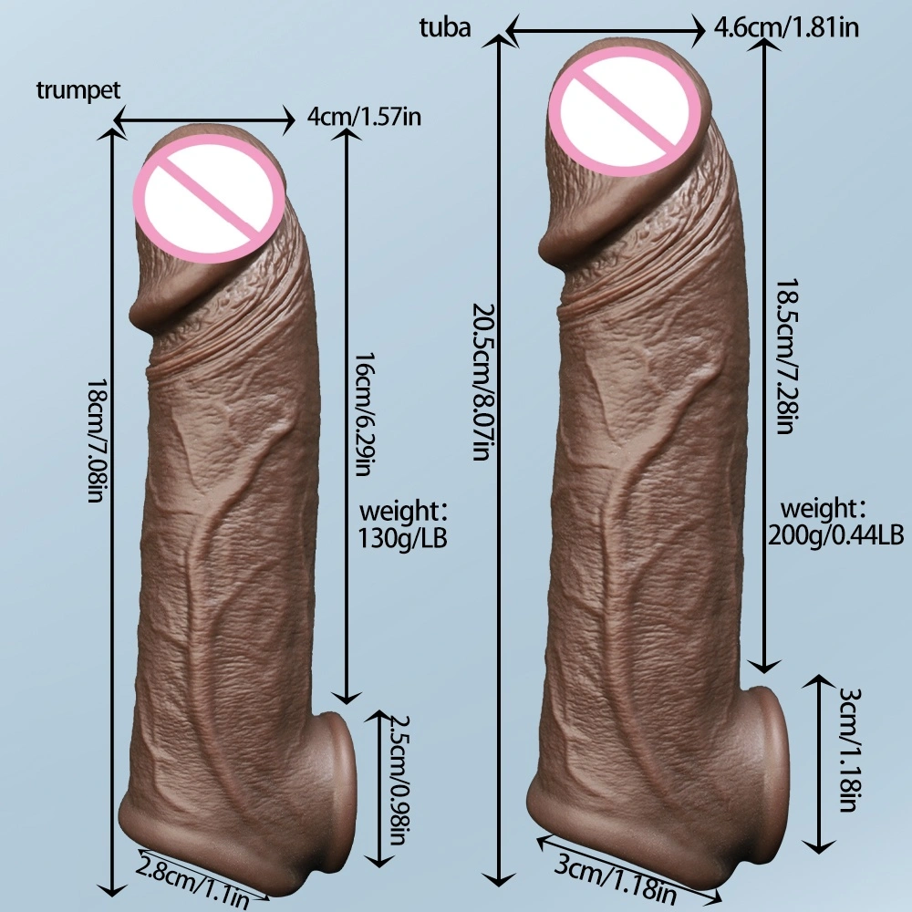 De meest realistische vrouwelijke sekstoys Echte huid Echte silica gel dildo Met zuignap LM-D804