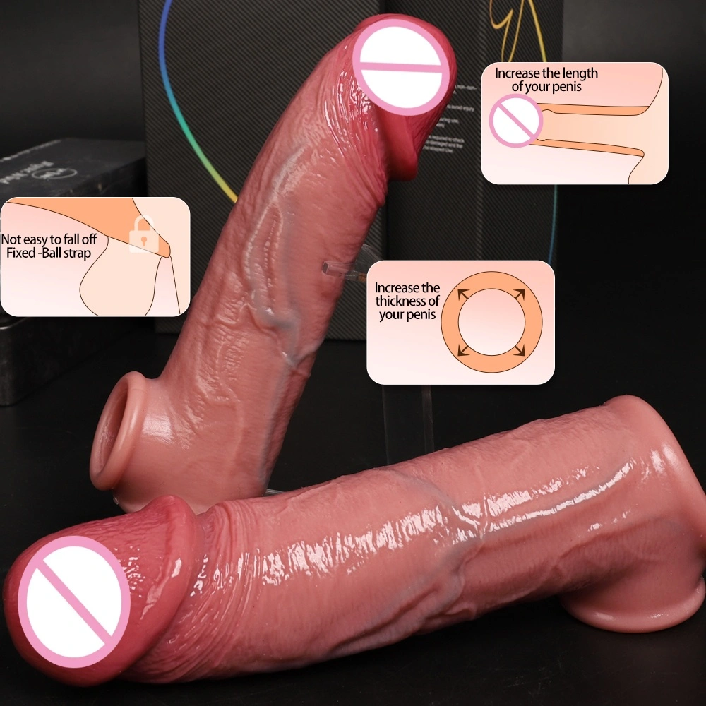 Silicone neuspenis hol met lederen broek套 manelijke penis vergroting band neuspenis vrouwelijke gereedschappen sexspeelgoed LM-D804