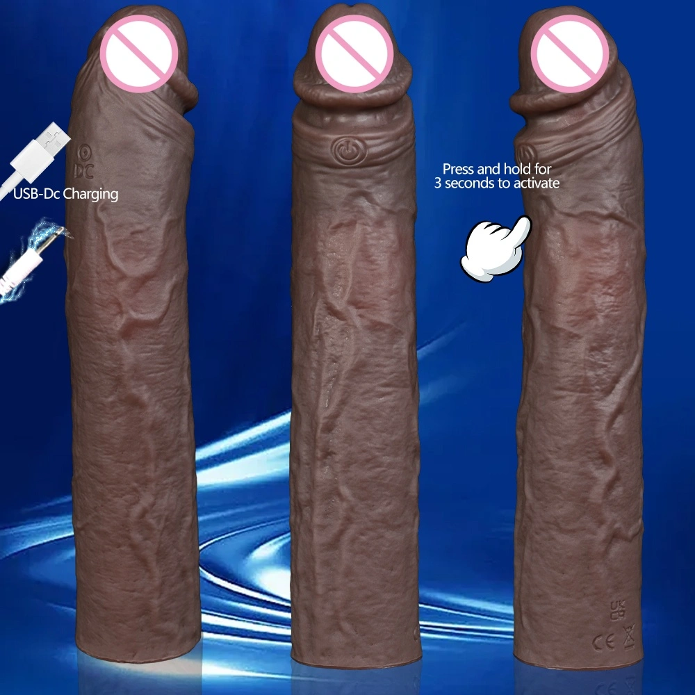 Silicone vertragende wolfs tand penis cover & realistische condoom volwassen condoom sexspeelgoed erotische producten-LM-CT613-2