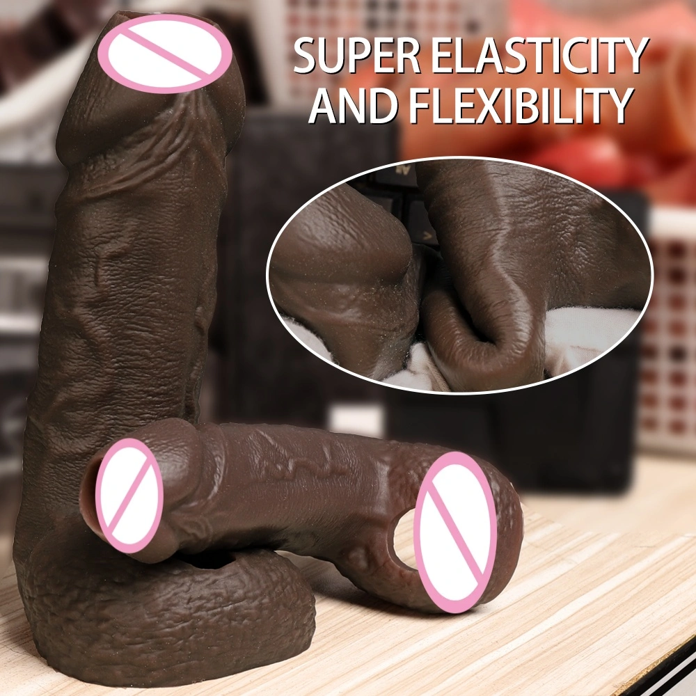 Elektrische siliconen dildos, met riem en verlengstang, draaibaar en trillend, 100% waterdicht en zacht, geschikt voor volwassenen/vrouwen LM-D801