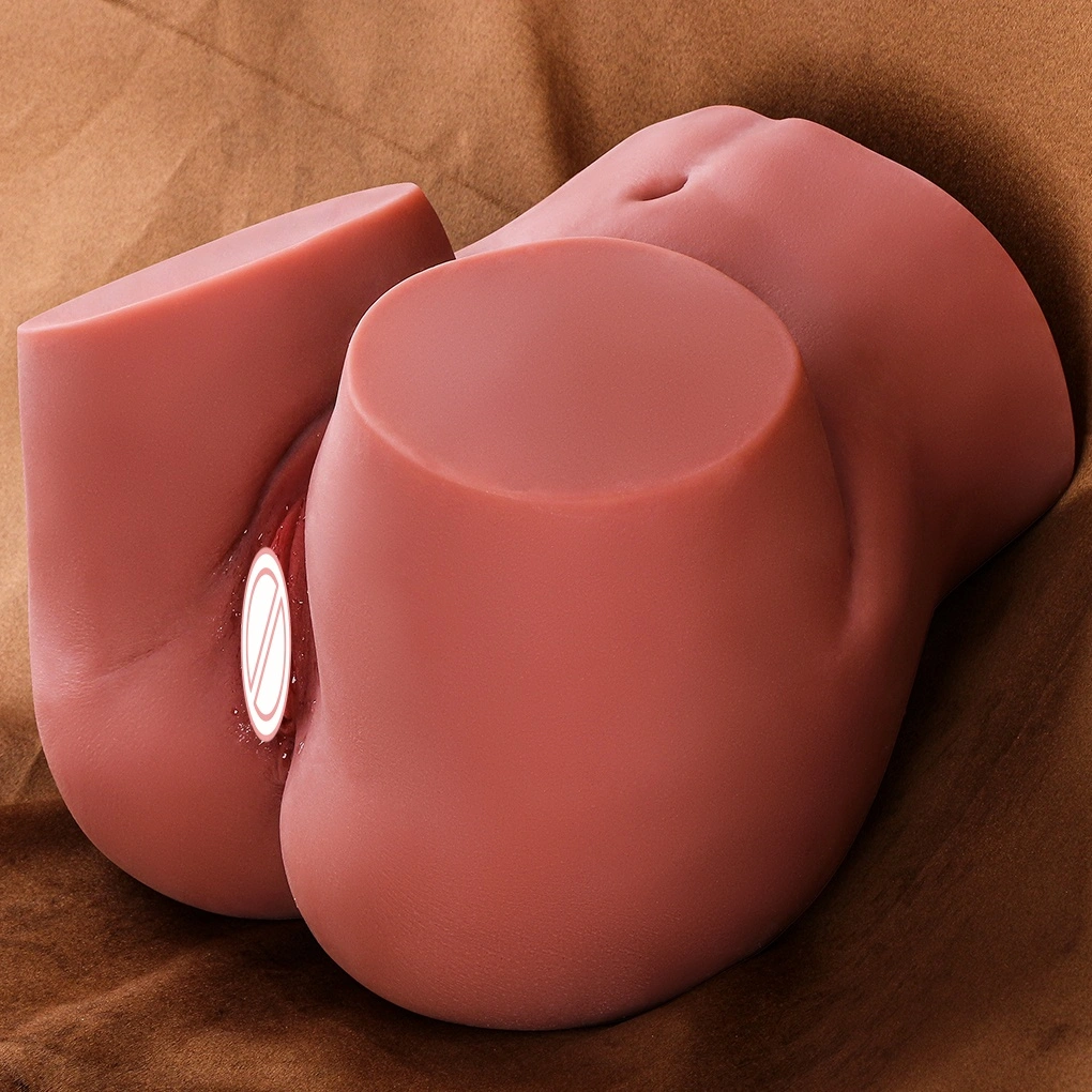 HXR ren silikone hvid hud vandtæt 100 cm 7,5 kg stor røv rumpetrunk realistisk vagina anus mandlig masturbator sexdukke