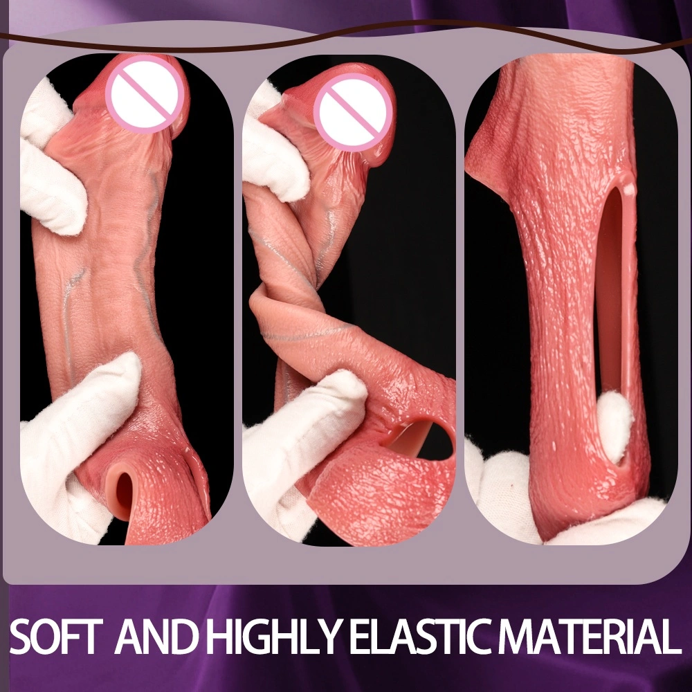 De meest realistische vrouwelijke seksspeelgoed Echte huid Echte siliconen dildo Met zuignap LM-D843