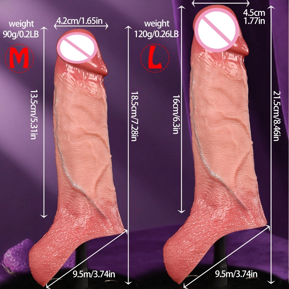 De meest realistische vrouwelijke seksspeelgoed Echte huid Echte siliconen dildo Met zuignap LM-D843