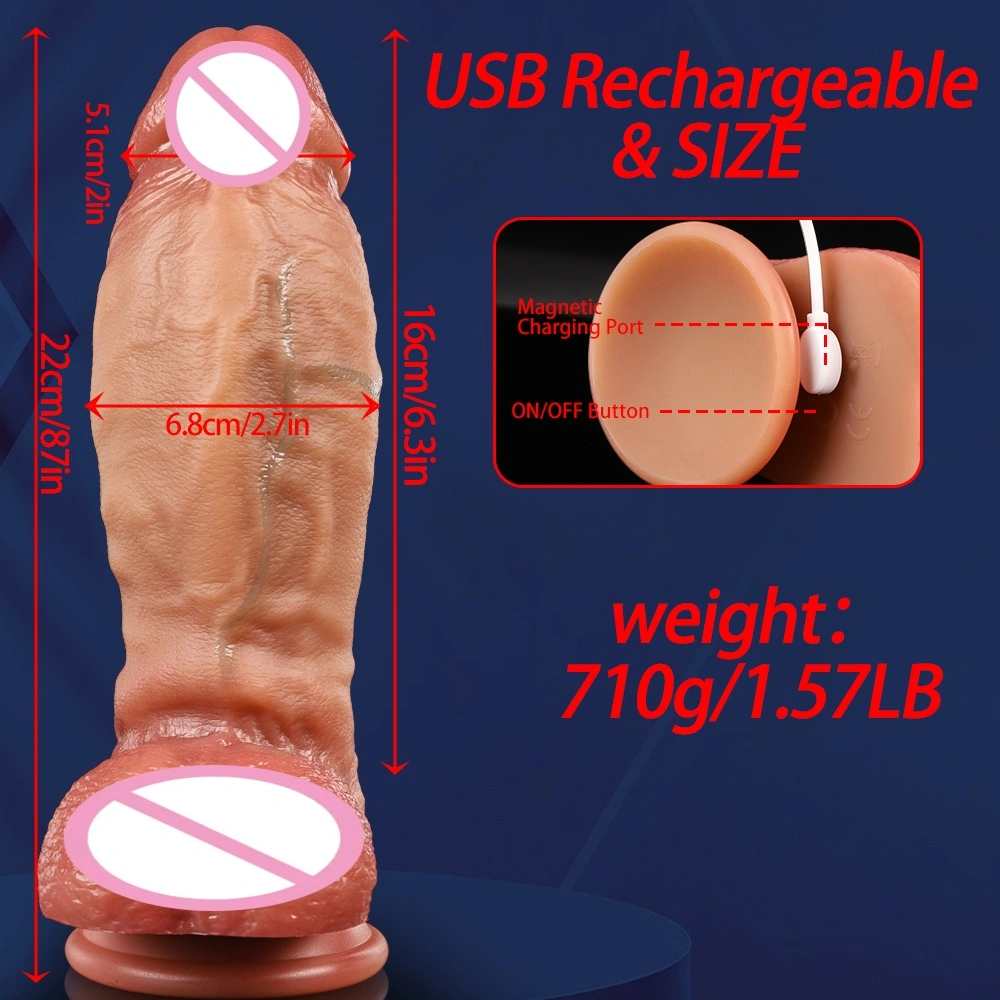 Eurooppalainen suosittu uusi sähköinen suuri dildovibraattori lämmittävä venyttävä naisille sukupuolituote suuri dildowholesale LM-A335