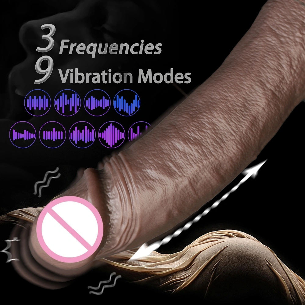 Antpop realistische oplaadbare waterdichte milieuvriendelijke draagbare grote trillende roterende vibrator zuignap voor vrouwen LM-A207-3