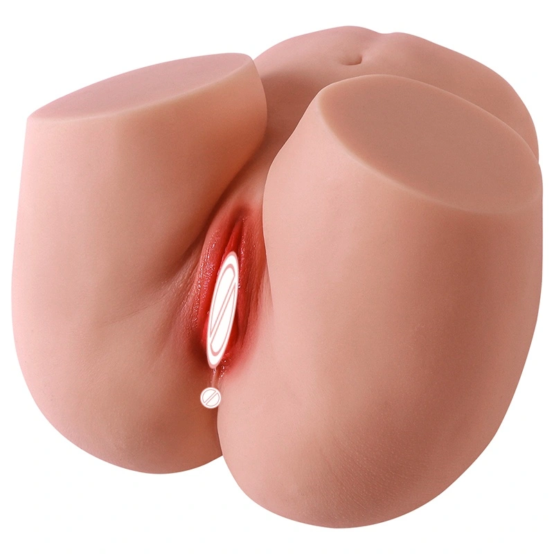 Piede di silicone solido bianco e idrorepellente, doll corporea con glutei grandi, doll逼真 con vagina e ano, masturbatore maschile Sex-BJD-F056