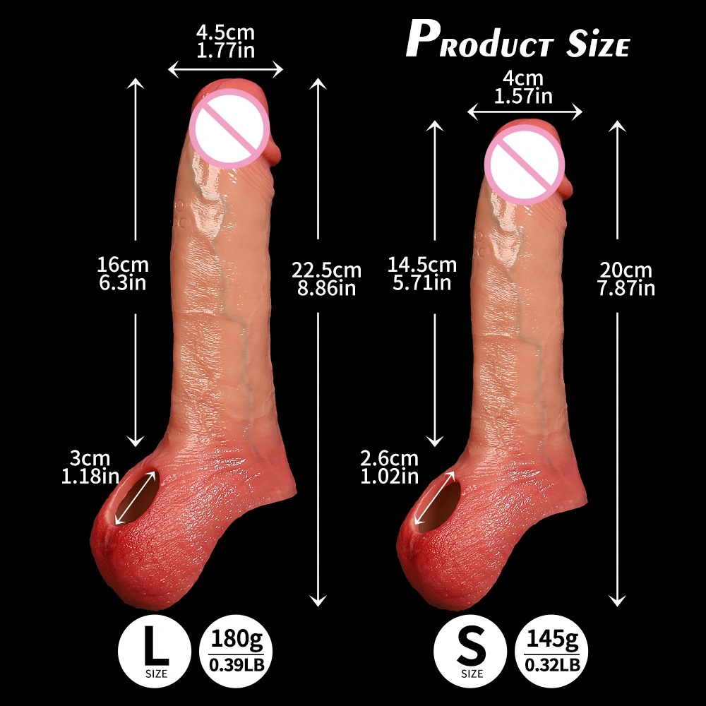 Mukava lelu, imitaatio penis, naisen imitaatio penis, piikillinen imu imuri lelu - LM-CT842