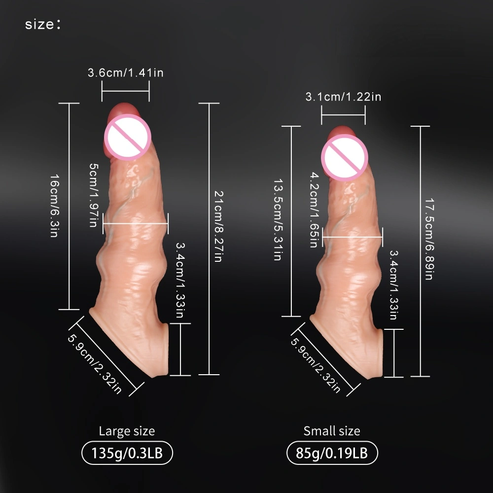 Silicone grote neuspenis voor vrouwen met leerriem, geschikt voor lesbische sekstoys LM-D819
