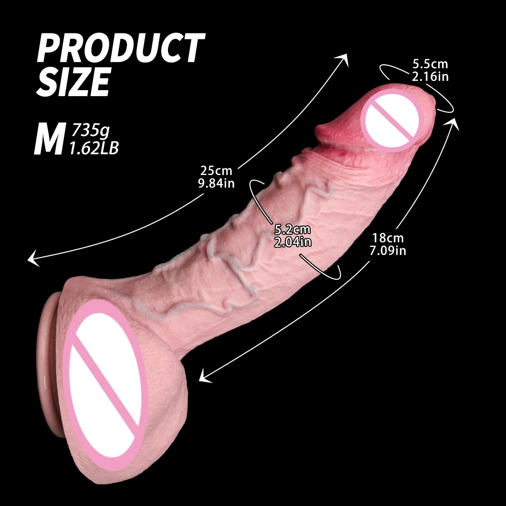 Eroottinen lelu faakki peniili muotti imuriin, pehmeä todellinen kosketus, pidennys, manuaalinen naisen masturbator - LM-B501-5-M