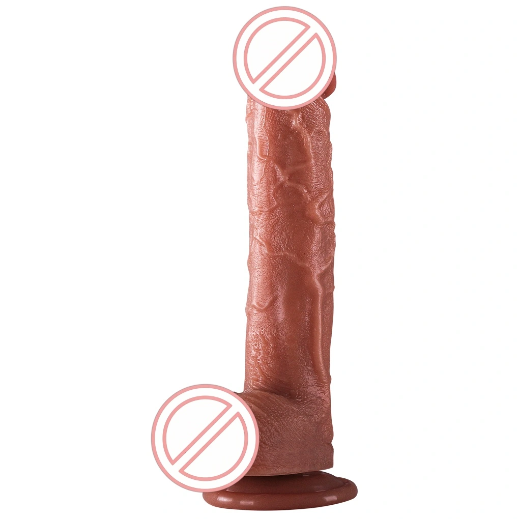 Vrouwelijk zelfbevredigingsartificieel penis 8 inch realistische vloeibare silica-gel dildo zuignap-vrouwelijk sexspeelgoed-BJD-E010-2