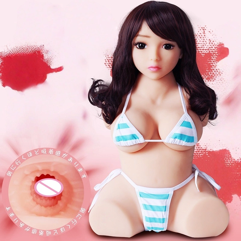 Muskelmand elsker dukke halvkrop realistisk menneskemodel life-sized mandlig masturbationslegetøj 100% vandtæt silikone BJD-A057-J