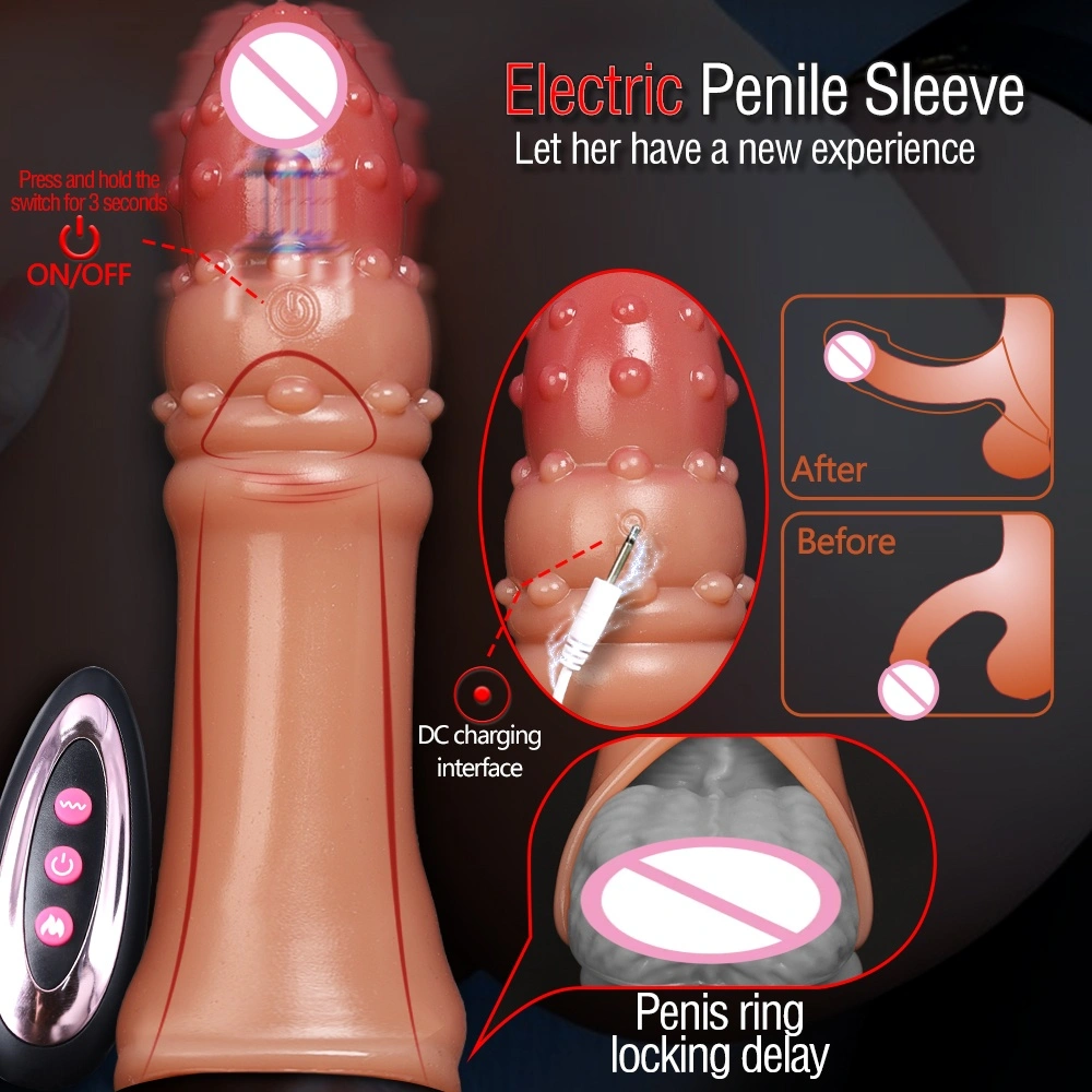Mannelijke seksuele producten met kristal herbruikbare verlenger silicaat condoom penis套 condoom LM-CT606-2-L