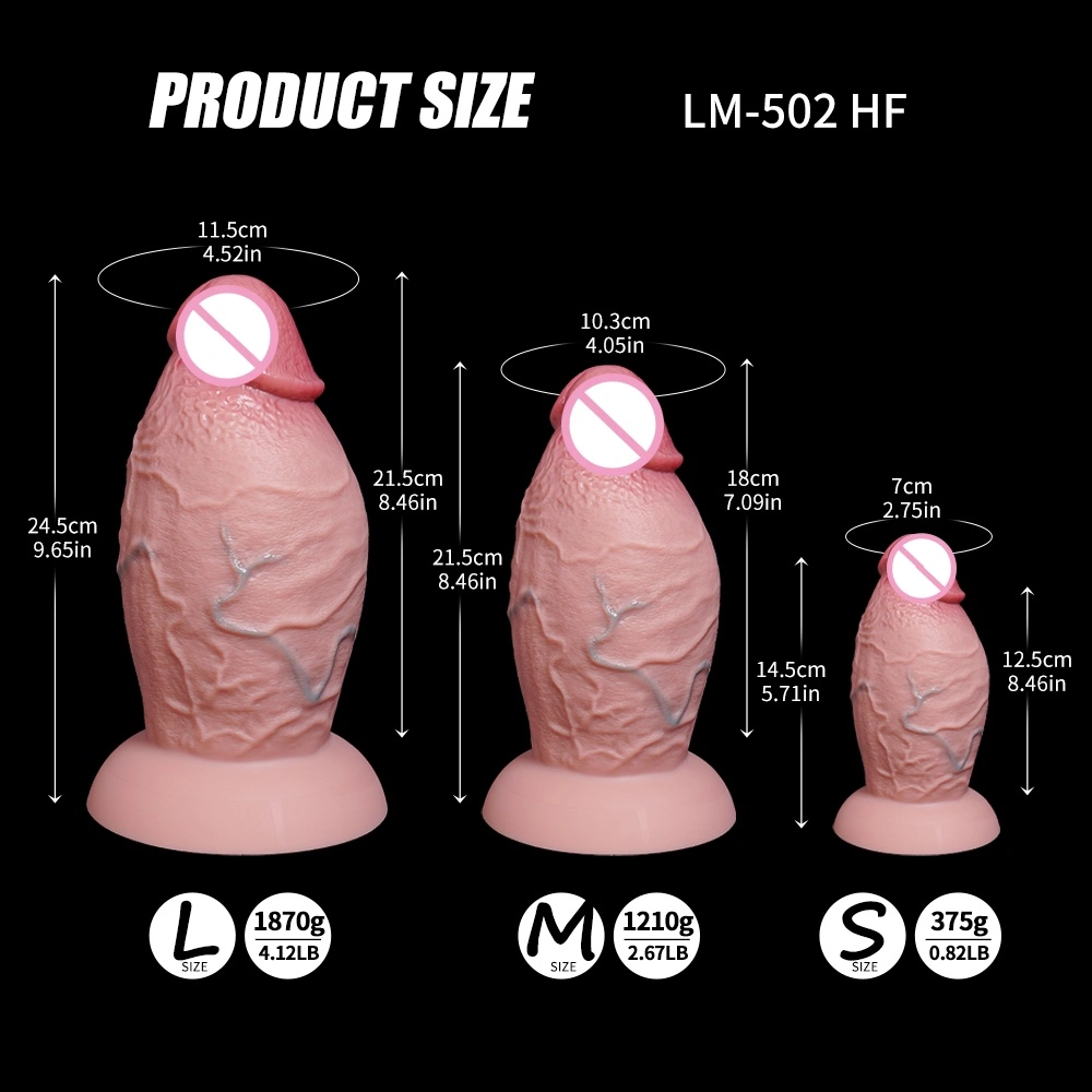 Uusin dildoi Lesbo pieni pitkä penis Käsinbetonattu metallidildoi Mini-monsterdildoi-malli Tavallinen dildoi Naisille-LM-B502-9-L