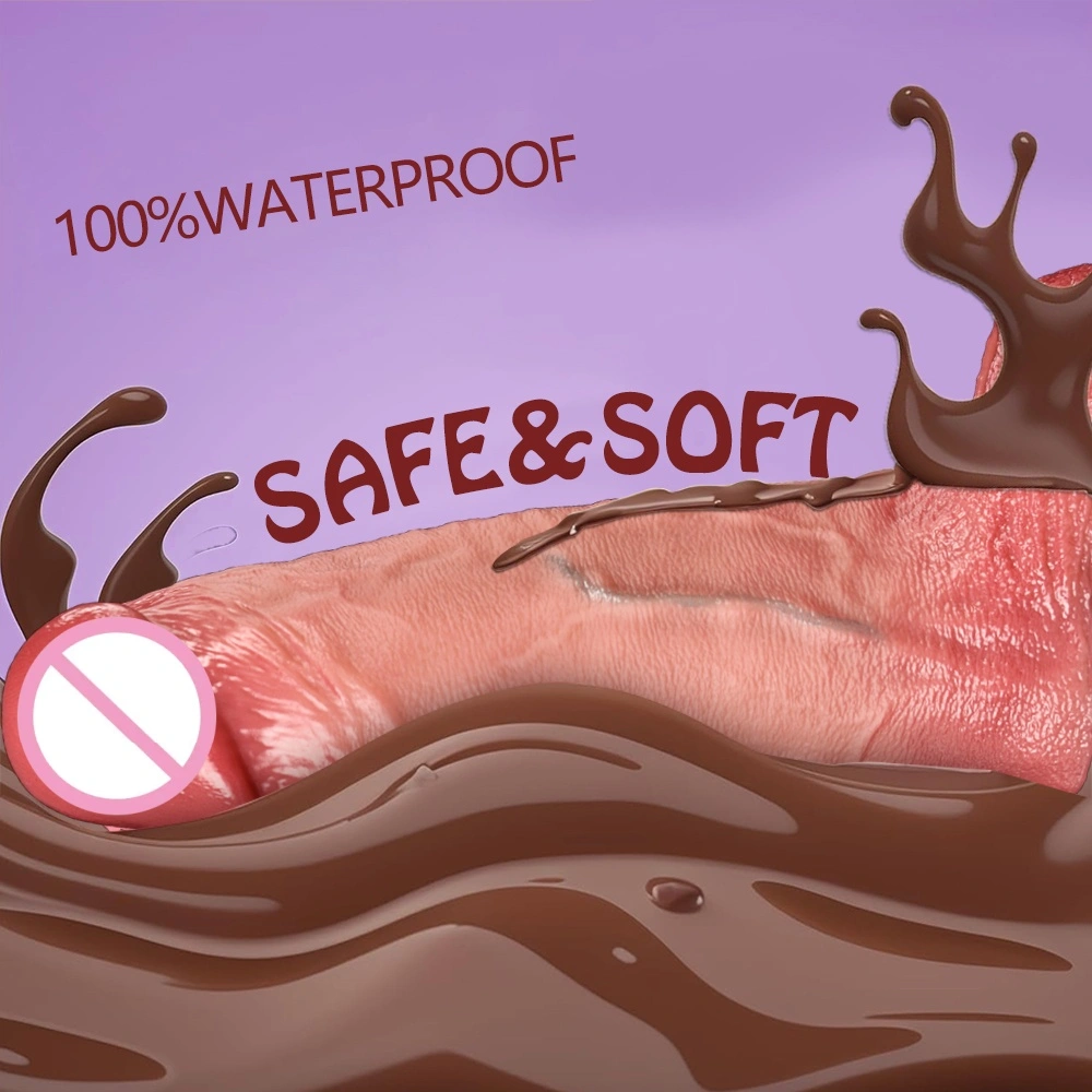 De meest realistische vrouwelijke seksspeelgoed Echte huid Echte siliconen dildo Met zuignap LM-D843