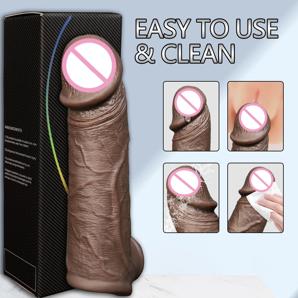 De meest realistische vrouwelijke sekstoys Echte huid Echte silica gel dildo Met zuignap LM-D804