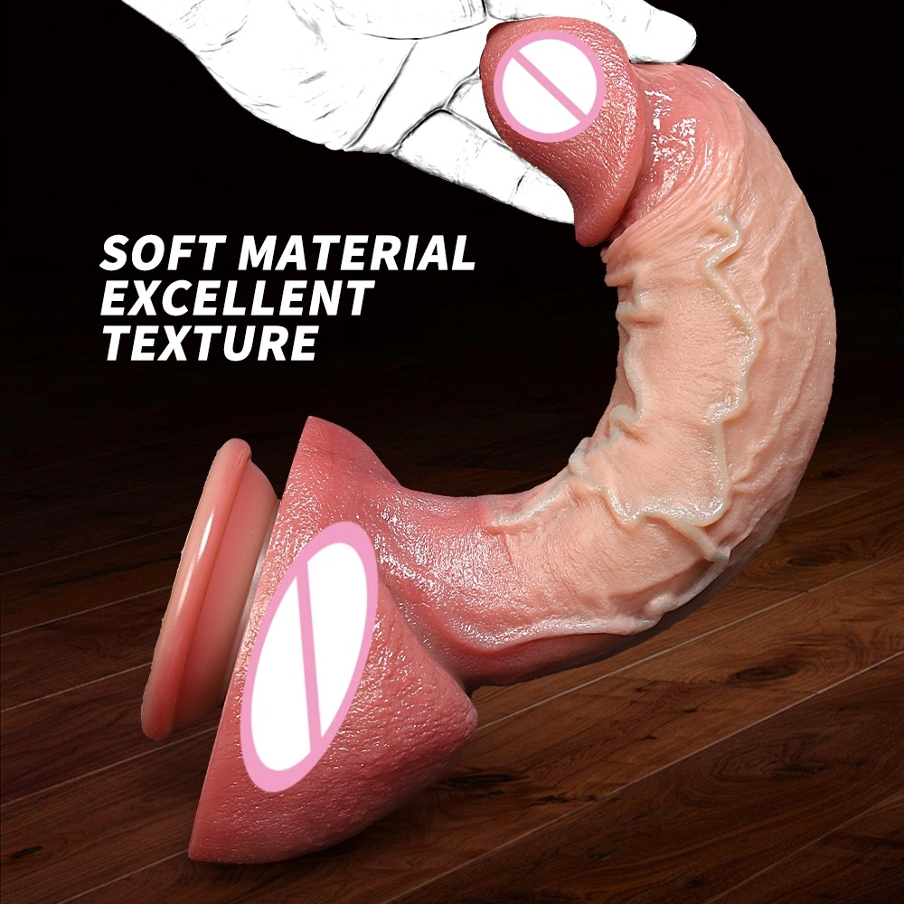 Käsityönä toteutettu todellinen monikokoinen imitaatio penisista, ulkomailla tyylitelty musta penis G-pisteen aikuislelu-LM-B501-2-M