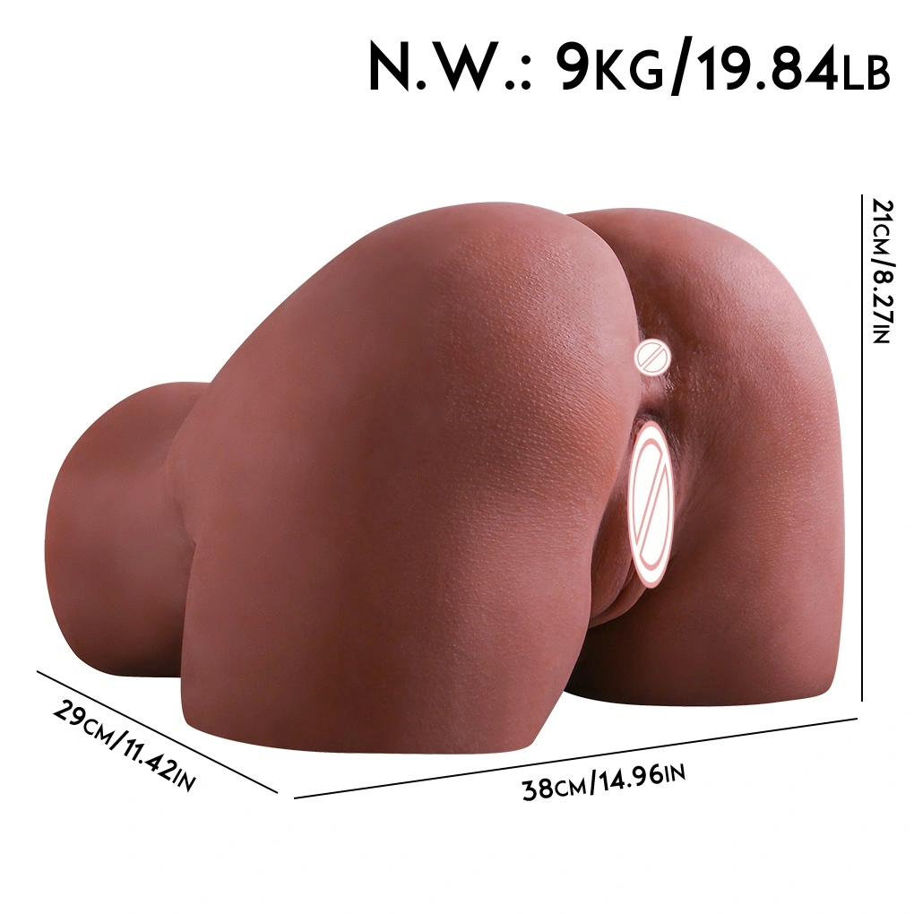 Poupee Sexuelle HXR-BJD-F010-2 : jouet sexuel en TPE réaliste, imperméable, pour homme, avec fesses féminines, vagin, vulve et anus réalistes