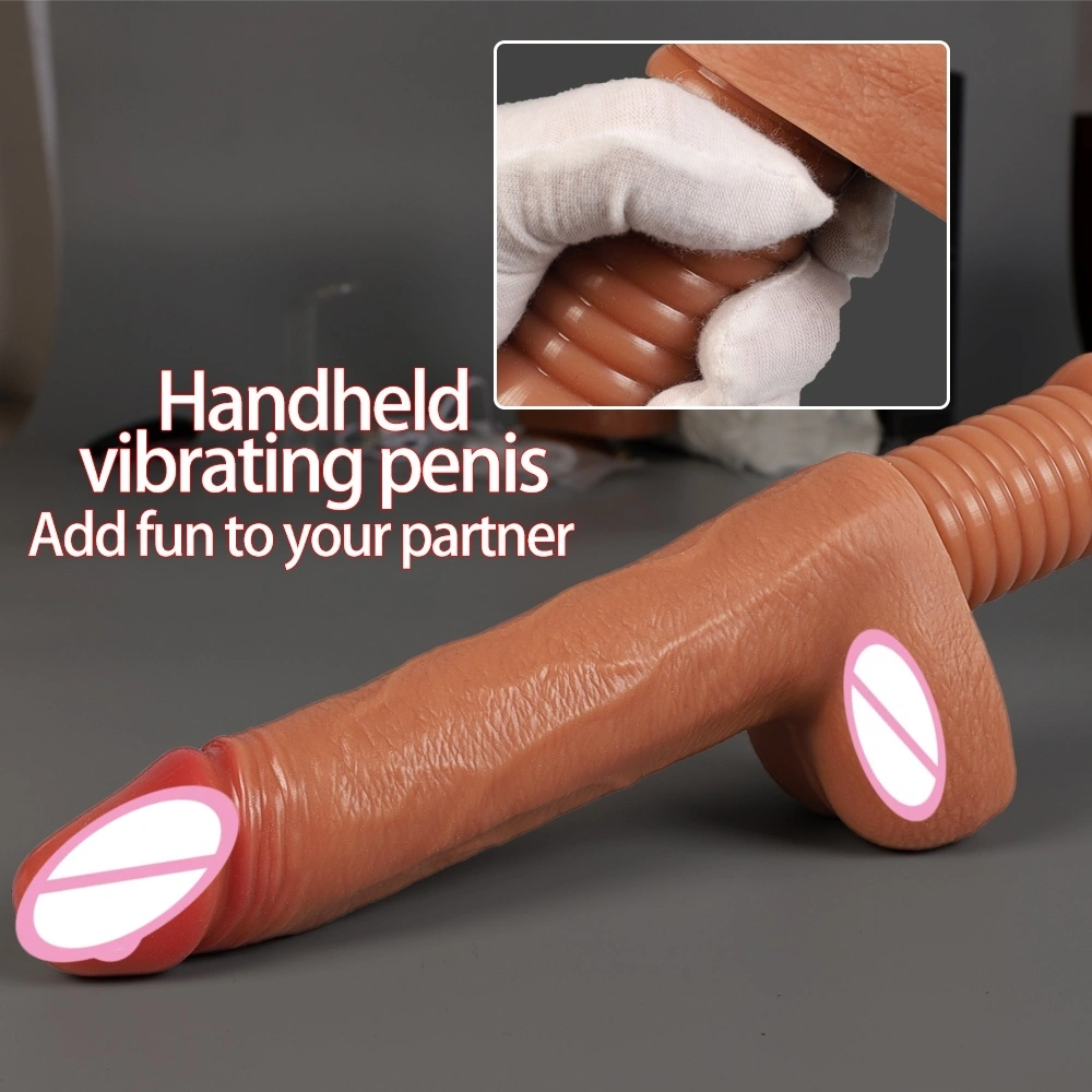 Silikoniin valmistettu todellinen suuri imitaatio peniksen vibrattori, todellisen pehmeä, 100% vesitiivis, imukahvausärsykkeellä varustettu, naisille LM-A019-2