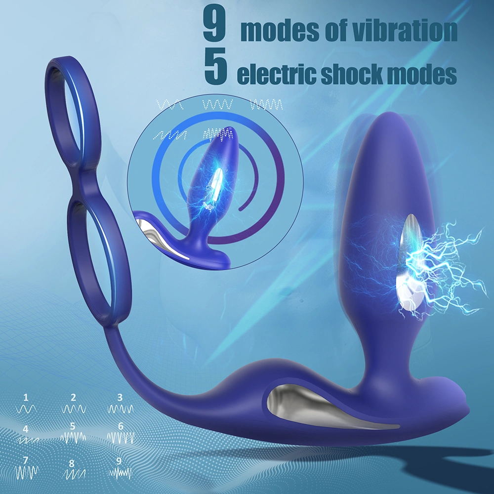 Oplaadbare afstandsbediening anale vibrator anale plug prostaatmassageapparaat sexspeelgoed voor mannen monster HXR IPX7 waterdicht S-S426