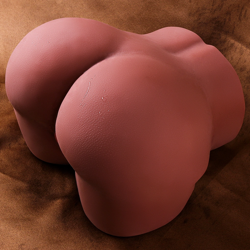 HXR ren silikone hvid hud vandtæt 100 cm 7,5 kg stor røv rumpetrunk realistisk vagina anus mandlig masturbator sexdukke
