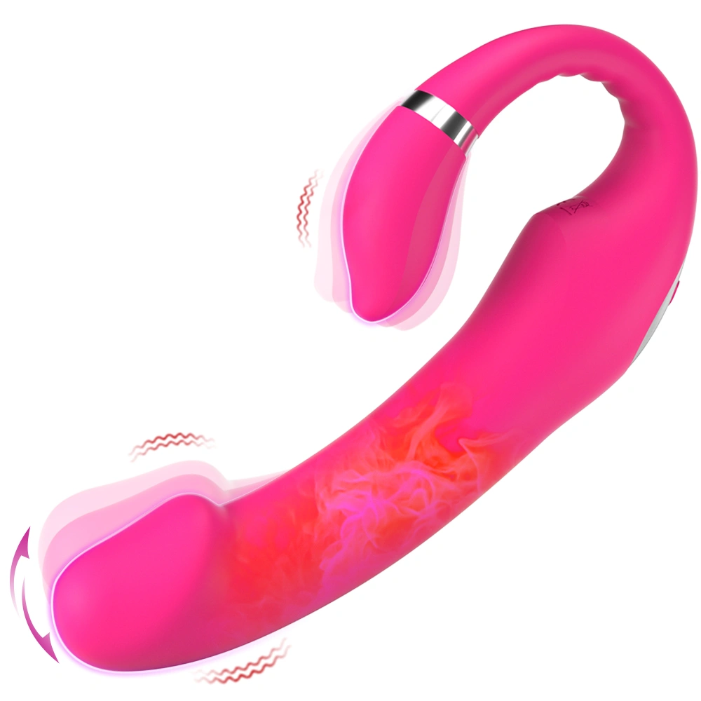 Heating rod massager G-pisteen stimulaatio vesitiivis USB-latausnainen naisten aikuisten lelu 10 nopeusastetta GM-274-2
