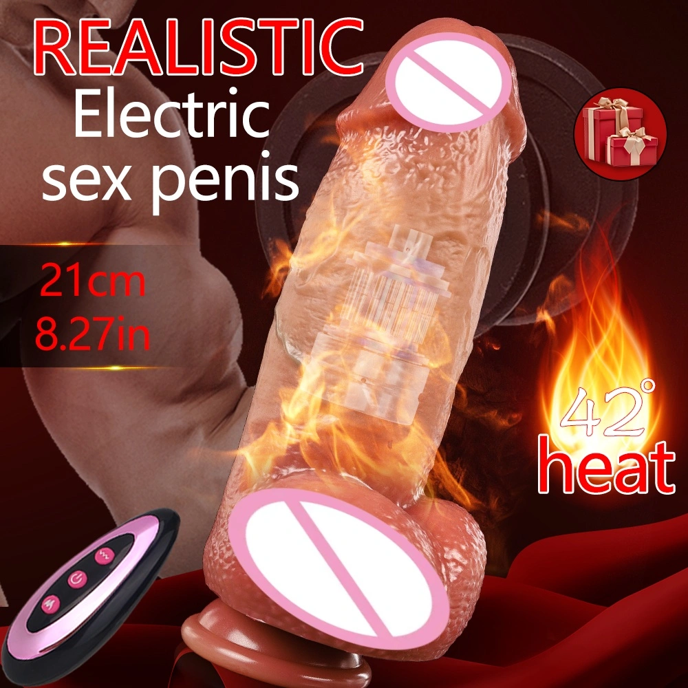 Korkealaatuinen naisten penis seksilelu etäohjattava ihmisten kumi penisin imitaatio vibrattori (naisten käyttöön) - LM-A333-4