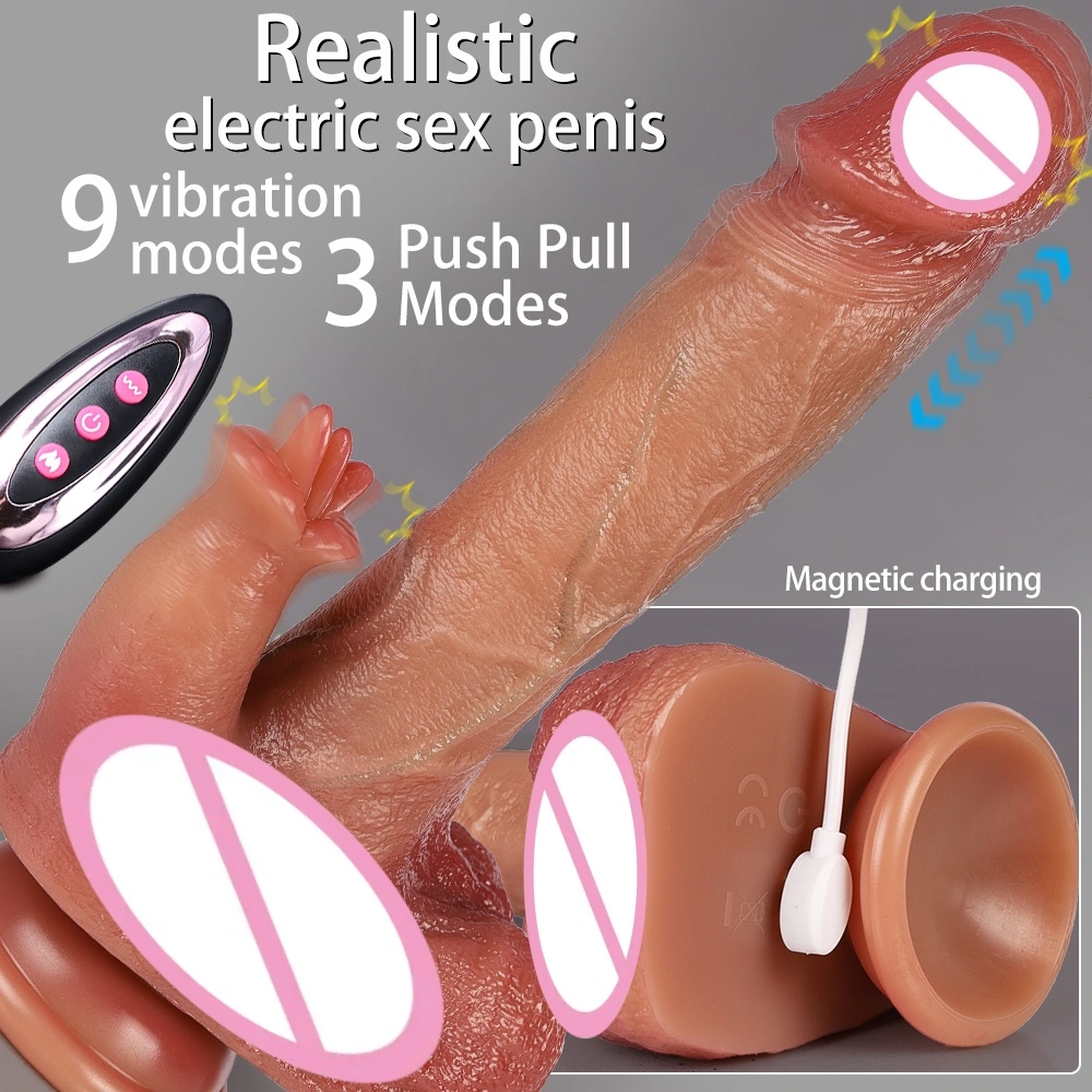 Dubbele kop telescopische vibrerende vibrator, draagbare bandloze vibrator, geschikt voor vrouwen en lesbische zelfbevredigingsspeelgoed-LM-A316-2