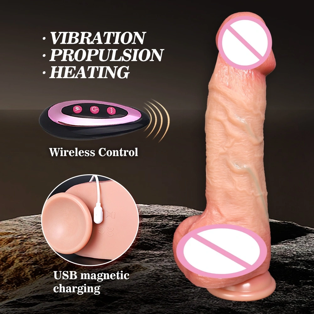 Grootneusvibrator Echt siliconen zachtneusvibrator Vrouwelijke masturbatieneusvibrator Seksspel LM-A312-1