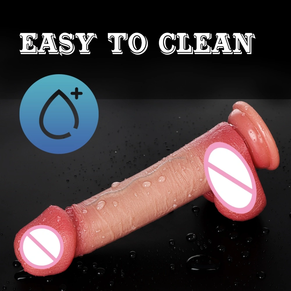 Geslachtsveilig materiaal, gemakkelijk schoon te maken, sterke zuignap, zacht en flexibel, handmatige nep-penis, geschikt voor vrouwen - LM-B322-1