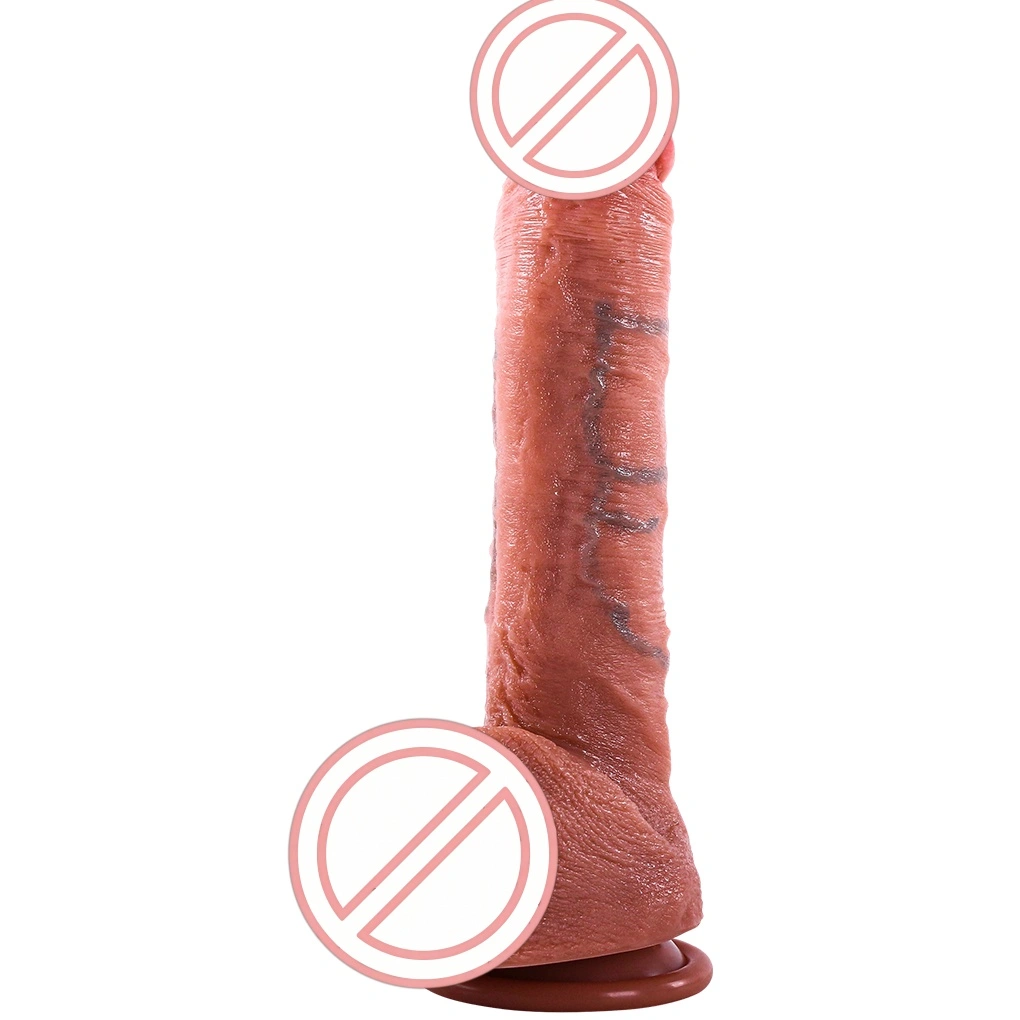 Milieuvriendelijke 2-in-1 zachte seksuele dildo, ergonomisch ontworpen, hyperrealistisch, 100% waterdicht, 480 gram, vrouwenmasturbatievolwassen speelgoed BJD-E011