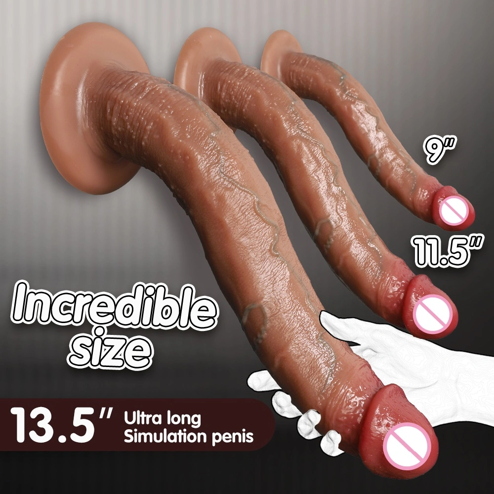Siliciumrubber zacht waterdicht handmatig dildo buigzaam flexibel naakte huid realistische masturbatietoys draagbaar milieu vriendelijk-LM-B504-3L