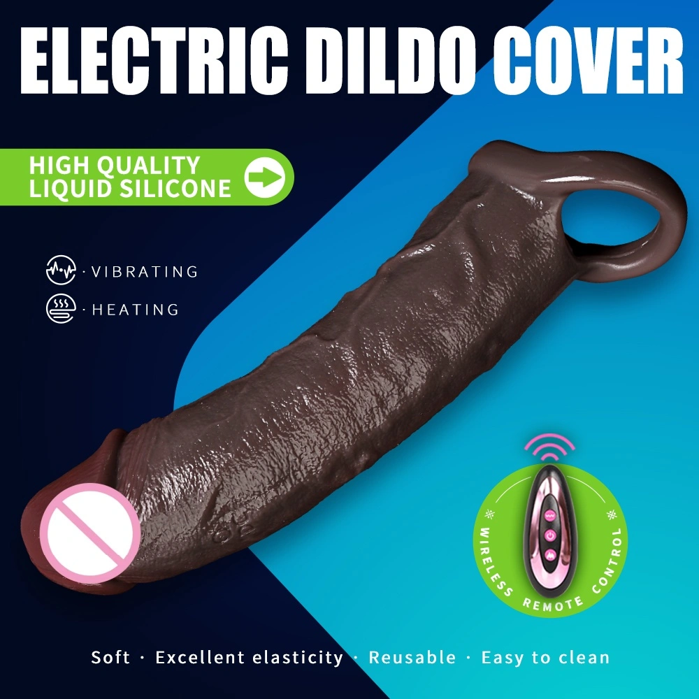 Lämmittävä venyttävä realistinen vibratoitu dildo, naisten itsetyydyttämiseen tarkoitettu nuolaisvaipuva dildo, tekoälypenis - LM-CT844