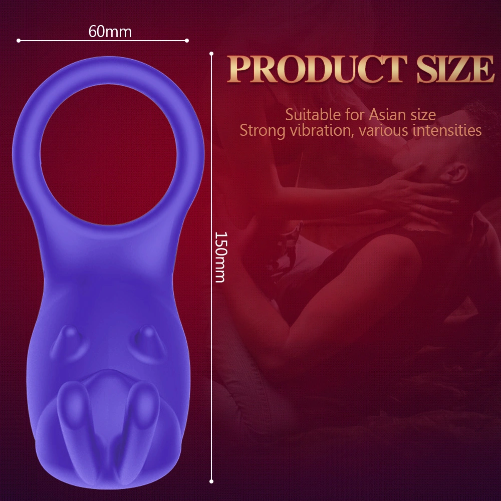 Manlijke gelockte sperma ring draagbare elektrische prostaat silicaans vertraagde ejaculatie vibratie ring volwassen speelgoed HXR-XTD078-C-1
